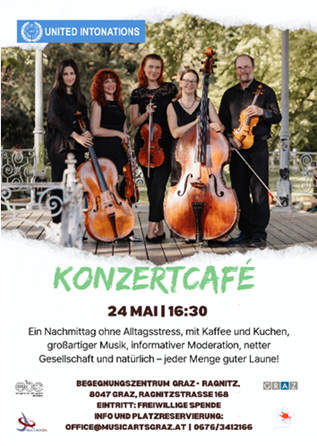 Veranstaltungsplakat: United in Music